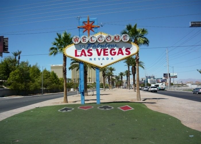 welcome sign roteiro de 5 dias em Las Vegas